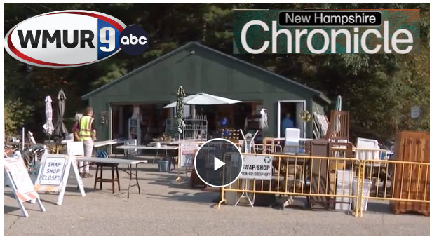 PHoto of SwapShop building that links to the NHChronicle video